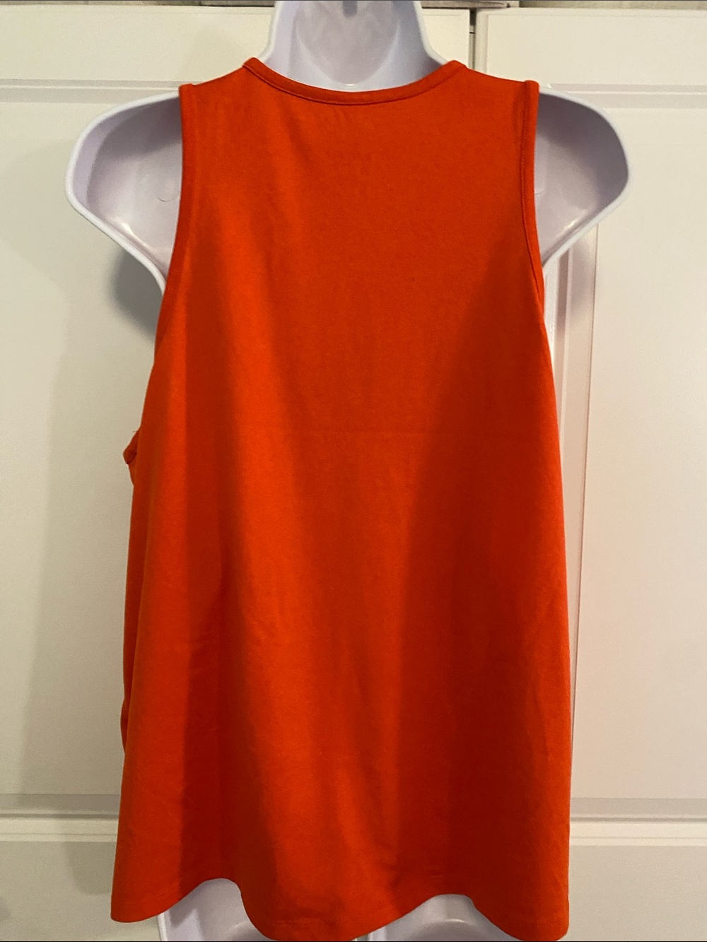 Nike Orange Dri-FIT Performance Tee with Blue Logo - Picture 4 of 7